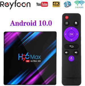 H96 MAX Android 10 TV BOX Rockchip RK3318 4G 64GB 1080P 4K 5G Dual Wifi Smart TVBOX Google Player Store Youtube H96MAX Media