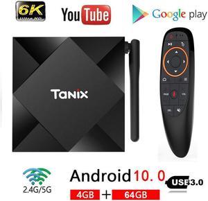 TX6S Android 10.0 TV Box Max 4GB RAM 64GB ROM Allwinner H616 QuadCore 6K Dual Wifi Media Player Youtube Smart BOX