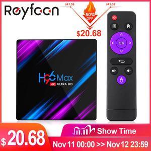 Max Smart TV Box Android 10 RK3318 4GB 64GB USB3.0 1080P H.265 60fps Google Voice Assitant Youtube 4K Smart TVbox 9.0 max