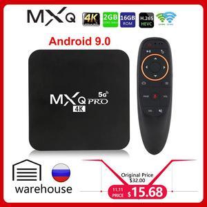 Smart TV Box  PRO 5Ghz Android 9.0 4K HD 3D 2.4G 5G WiFi Amlogic S905W Smart tv 2GB 16GB Android TV Box Media Player Global