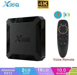 2020 New x96q Smart TV Box Android 10.0 box 2GB 16GB Allwinner H313 Quad Core 4K Wifi Netflix Youtube tv box Media set top box