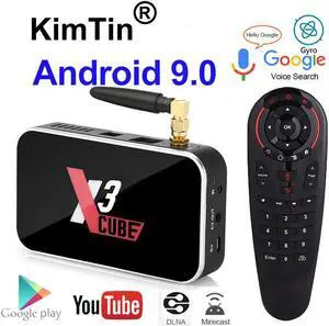 X3-CUBE Smart Android 9.0 TV Box Amlogic S905X3 2GB DDR4 16GB ROM Set Top Box 2.4G/5G WiFi 1000M Bluetooth 4K HD Media Player