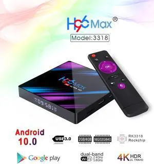 MAX RK3318 Smart TV Box Android 10 4GB 32GB 64GB Media player 4K Google Voice Assistant Netflix Youtube MAX 2GB16GB