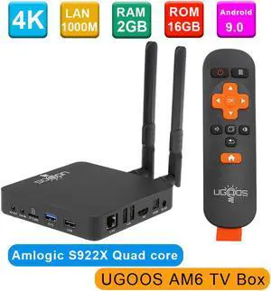 AM3 AM6 Android TV Box Amlogic S912 Set Top Box UHD 4K HDR 2GB/16GB 2.4G&5G WiFi 1000M LAN DLNA Miracast HD Media Player