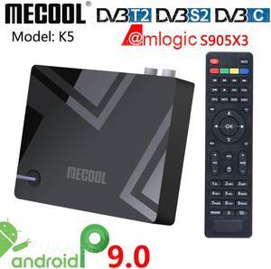 K5 Amlogic S905X3 Smart Android 9.0 TV Box DVB-S2 DVB-T2 DVB-C 2GB RAM 16GB ROM 2.4G 5G WiFi Bluetooth 4K HD Set top Box