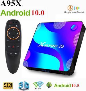 PRO Android 10 Smart TV Box 2020 TV BOX 4GB 128GB RK3318 Quad Core 8K HD 2.4G/5Ghz Wifi Youtube 3D Media Player Set Top Box