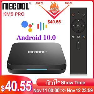 KM9 Pro Google Certified Androidtv Android10.0 4GB 32GB Amlogic S905X2 9.0 KM3 ATV 4GB 64GB 4K Dual Wifi Smart TV box