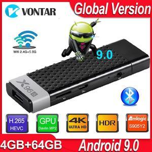 9.0 TV Box X96S TV Stick Smart Mini PC DDR3 4GB RAM Amlogic S905Y2 2.4G/5G WiFi Bluetooth 4.2 4K  TV Media Player