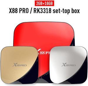 X88 PRO Android 9.0 TV BOX 2GB RAM 16GB Google Voice Assistant Rockchip RK3318 Quad core 2.4&5G Wifi H.265 Youtube 4K X88PRO
