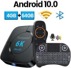 Android 10.0 Bluetooth TV Box Google Voice Assistant  6K 3D Wifi 2.4G&5.8G 4GB RAM 64G Play Store Very Fast BoxTop Box