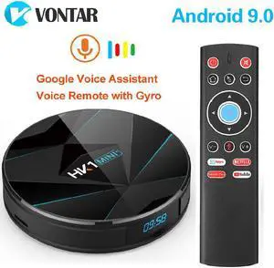 9.0 TV BOX 4GB RAM 64GB Google Voice Assistant Rockchip RK3318 Quad core 2.4&5G Dual Wifi H.265 Youtube 4K Google Player
