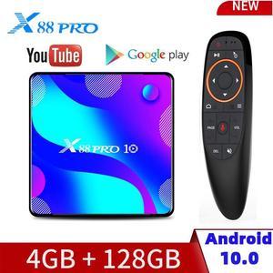 PRO10 Smart Tv Box Android10.0 RK3318 4GB RAM 32/64/128GB ROM 4K 2.4G&5G WiFi TV BOX Bluetooth Media Player Set Top BOX