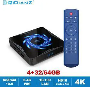 Android 10.0 TV Box X96Q Max Allwinner H616 Quad Core 2.4G/5G Wifi BT 5.0 Smart TV Receiver Media Mini X96 Set Top Box 4GB