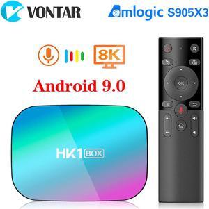 BOX Android 9.0 TV Box 8K 4GB 128GB Amlogic S905X3 1000M Dual Wifi 4K 60fps Google Player Youtube Media Player 64GB