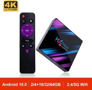 10.0 H96 MAX Smart TV Box RK3318 Quad Core 2.4G/5.8G Wifi BT 4.0 4K Media Player H96MAX Mini TV Receiver Set Top Box