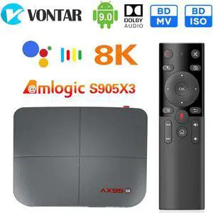 4GB 128GB TV Box Android 9.0 TVBOX Amlogic S905X3 Support Dolby BD MV BD ISO Wifi 4K 60fps Google Player Youtube