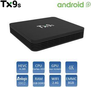 TX9s TV Box 2GB 8GB Set Top Box 2.4G Wifi 4K Support Youtube Smart TV Assistant Media Player