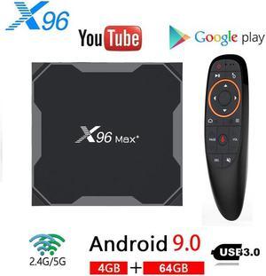 Max Plus Smart TV Box Android 9.0 Amlogic S905X3 Quad Core 4GB 64GB 2.4G&5G Wifi BT4.1 1000M 8K Media Player Set top box  TV