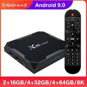 Max Plus TV Box Android 9 Amlogic S905X3 4G RAM Smart Set Top Box DLNA Cast Youtube 8K 1080P MAX+ Media Player