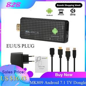 V Android 7.1 TV Dongle RK3229 Quad-Core 1G / 8G UHD 4K HD Mini PC Miracast / DLNA H.265 WiFi Smart Media Player EU Plug