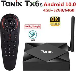 TX6S Android 10.0 Smart TV BOX 4GB 64GB Allwinner H616 H.265 8K 2.4G &5G Dual WiFi 4K Media player Google Play Set top Box