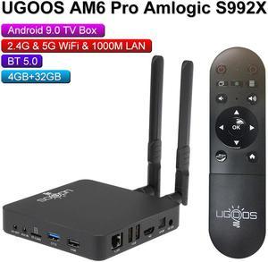 AM6 AM3 Smart Android 9.0 TV Box Amlogic S922X 2GB LPDDR4 / 16GB 2.4G & 5G WiFi 1000M LAN DLNA BT 5.0 4K HD Media Player