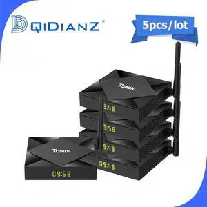 5pcs Smart TV BOX tx6s Android 10 6K H616 Quad Core Netflix Media player Play Store  App Fast Set top BOX X96Air PK HK1MAX