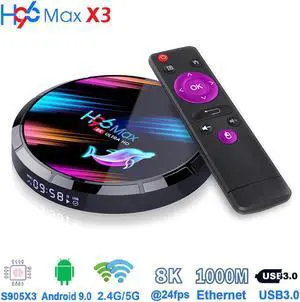Box H96 Max Youtube Netflix HD 8K LEMADO  Box Android 9.0 Box 4K H96MAX X3 32GB/64GB/128GB ROM Android Box