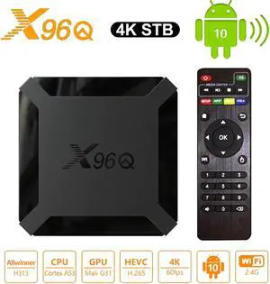 Q Smart Android 10.0 TV BOX 2GB RAM 16GB ROM Allwinner H313 Media Player 2.4G wifi 4K HD Set Top Box 1GB 8GB vs  Mini