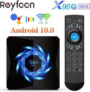 MAX Smart TV Box Android 10 6K Bluetooth 5.0 2.4G 5G Dual wifi Google Voice Assistant Player 4K Youtube Media TVBOX X96 BOX