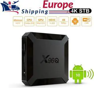 Q 5pcs  Android 10.0 Smart TV Box 1GB 8GB/2G 16G Quad Core H313 HD WIFI 2.4g wifi 100m lan spain stock  mini 5pcs