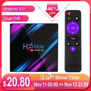 MAX 4GB 64GB Smart TV Box Android 9.0 Rockchip RK3318 1080P  4K Google Store MAX Media player Android TV Set top Box