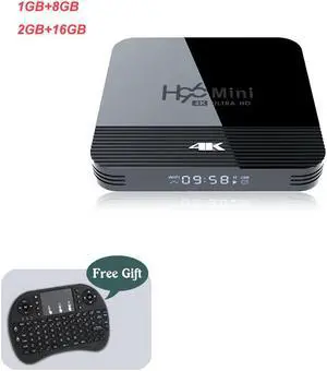 Quad Core RK322A 5G Wifi  4K Smart Media Player 2G16G Android TV Box  MINI H8