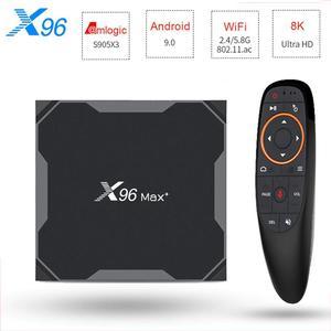 MAX Plus Smart TV BOX Android 9.0 Amlogic S905X3 MAX 8K HD 1000M 2.4/5.0G Wifi Media Player 4GB 64GB 32GB Android TV BOX