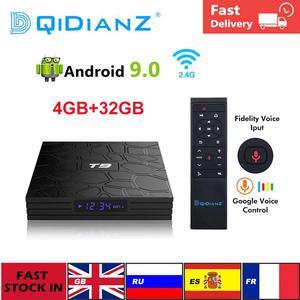 TV BOX T9 Android 9.0 4GB+32GB 1080P 4K YouTube Netflix Multimedia player WIFI 2.4G Quad Core Set Top Box pk X96 hk1 h96