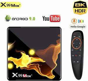 Max Plus Android Tv Box 4G 64G Amlogic S905X3 Set Top Box Dual Wifi BT4.1 8K Android 9.0 Media Player tv box PK X96 Max Plus