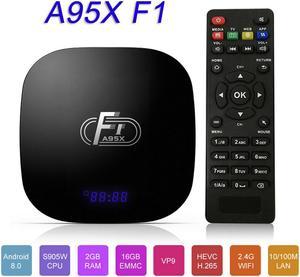 F1 Smart TV Box Android 8.1 Amlogic S905W 1GB8GB Quad Core TV Box VP9 H.265 2.4G WiFi 100M LAN 2GB16GB UHD 4K Set-Top Box