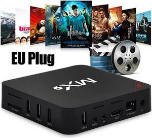 TV Box MX9 4K Quad Core 1GB 8GB Android 4.4 TV BOX 2.0 HD HDMI  Slot 2.4GHz WiFi Set Top Box Media Player EU Plug