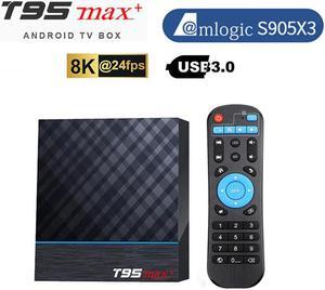 MAX Plus Smart TV Box Android 9.0 Amlogic S905X3 8K UHD Set Top Box 4GB 64GB 2.4G&5G Wifi Youtube 4K Media Player  Max+