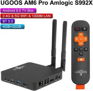 AM6 Pro AM6 Plus Smart Android9.0 TV Box Amlogic S922X 4GB 32GB 2.4G 5G WiFi TV Box 1000M BT5.0 4K HD AM6 AM3 Media Player