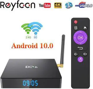 TV BOX Android 10 4G 64GB Rockchip RK3318 5G Dual Wifi 4K 3D Support Google Player Store Youtube Set Top Box PK H96 MAX Medi
