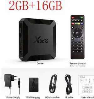 20pcs /lot Q Smart Android 10.0 Allwinner H313 Quad Core 1gb 8gb 2GB 16GB Support 4K 3D  TV Box