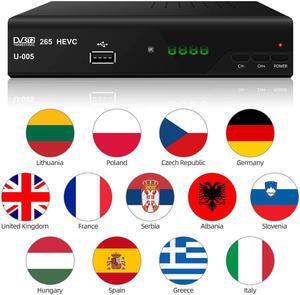 4K Europe Tv Tuner H.265 Dvb T2 H.265 Set Top Box For Most of Europe Tuner Receiver Satellite Decoder
