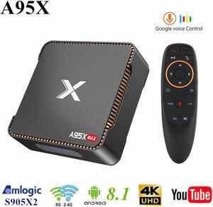 MAX 4G 64GB Android 8.1 TV Box Amlogic S905X2 2.4G&5G Dual Wifi BT 4.2 1000M Media Player Top Smart TVBox MAX