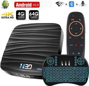 TV Box 10  4GB 32GB 64GB 4K H.265 Media Player 3D Video 2.4G 5GHz Wifi Bluetooth Smart TV Box TV Receiver