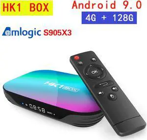 BOX Android 9.0 Smart TV BOX 4GB RAM 64GB ROM 128GB Amlogic S905X3 2.4G&5G Wifi BT 4K 8K Media Player Set Top Box PK X96 MAX