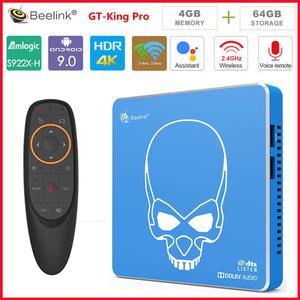 GT KING PRO S922X-H Quad-core Andriod 9.0 smart top box 4G+64G ROM 2.4G/5.8G WIFI USB 3.0 Blutooth4.1 HDMI tv box player