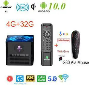 10.0 Wireless Charging TV Box  10 Media Player 6K HD Dual Wifi 1000M LAN 10bit HDR OMIKAI K1 TVBOX 4G32G You tube