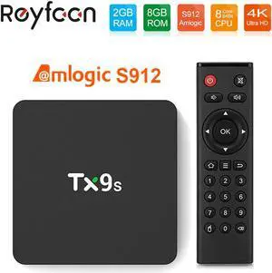 Android Smart TV Box Amlogic S912 2GB 8GB 4k 7 60fps Set Top Box 2.4G Wifi 1000M Support Youtube Google Fast TVBOX