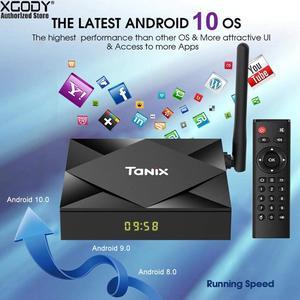 H616 Wifi Bluetooth TV Box 8k HD Quad Core 64-bit Android 10.0 Media TV Box 4GB 32GB Voice Remote Set Top Box